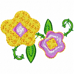 Flowers And Tree Embroidery Design 11 Flowers And Tree Embroidery Design 11